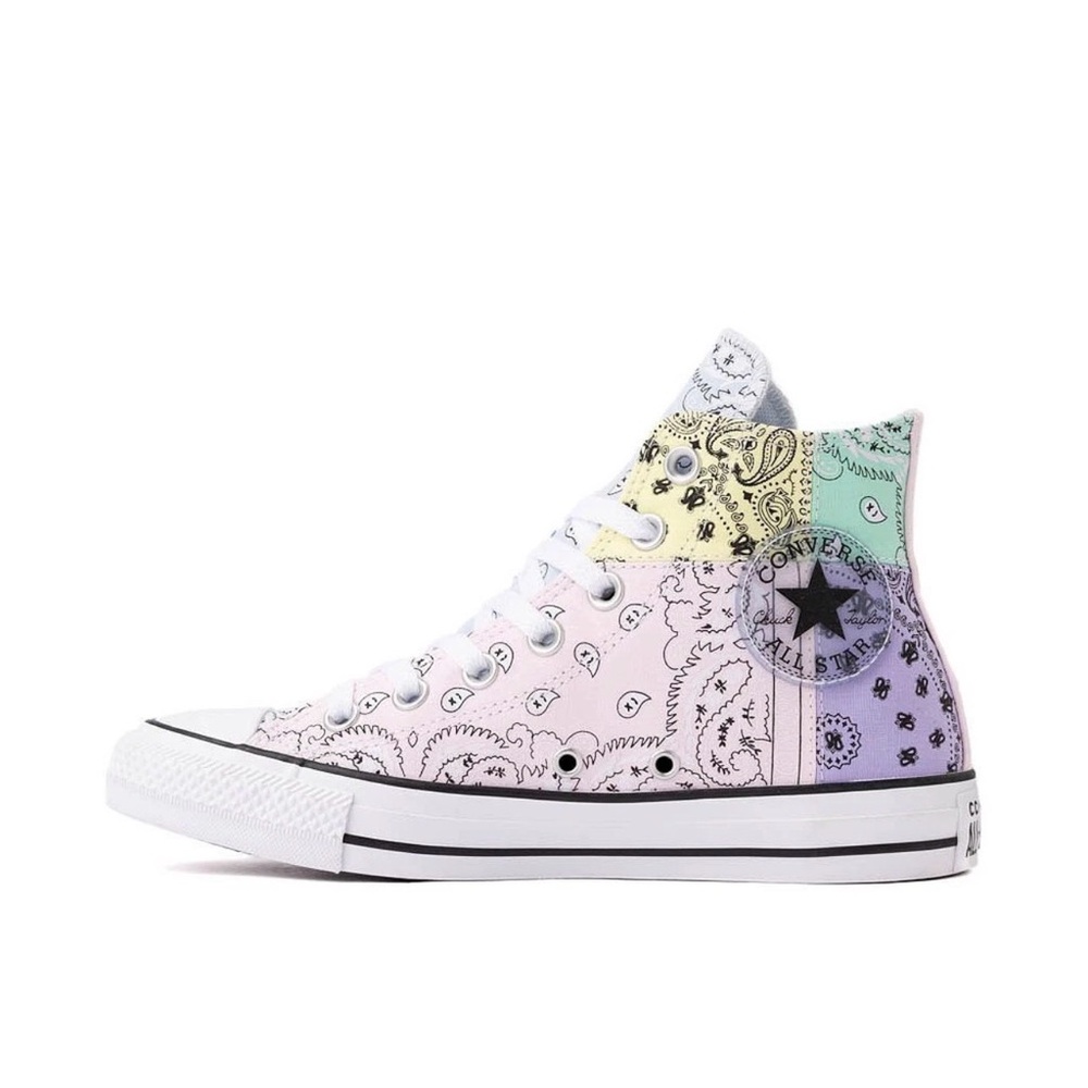 Converse Chuck Taylor All Star High-Top Pastel Bandana Sneaker Womens Paisley - Picture 13 of 13